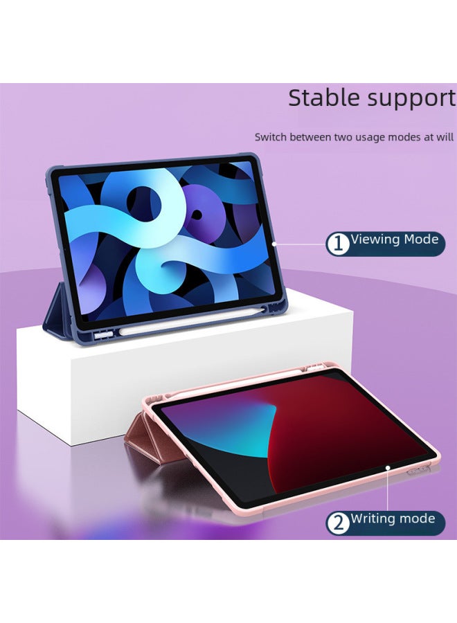 Protective Case Pen Slot For Ipad10.2 2021pro 11 Inch Silicone Air4 Soft Shell Mini6 Leather Cover-Color: ☆ 】-Applicable Model: - Image 3